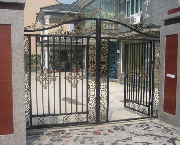 天津濱海新區中塘鎮鐵藝護欄-中式庭院圍欄現貨安裝